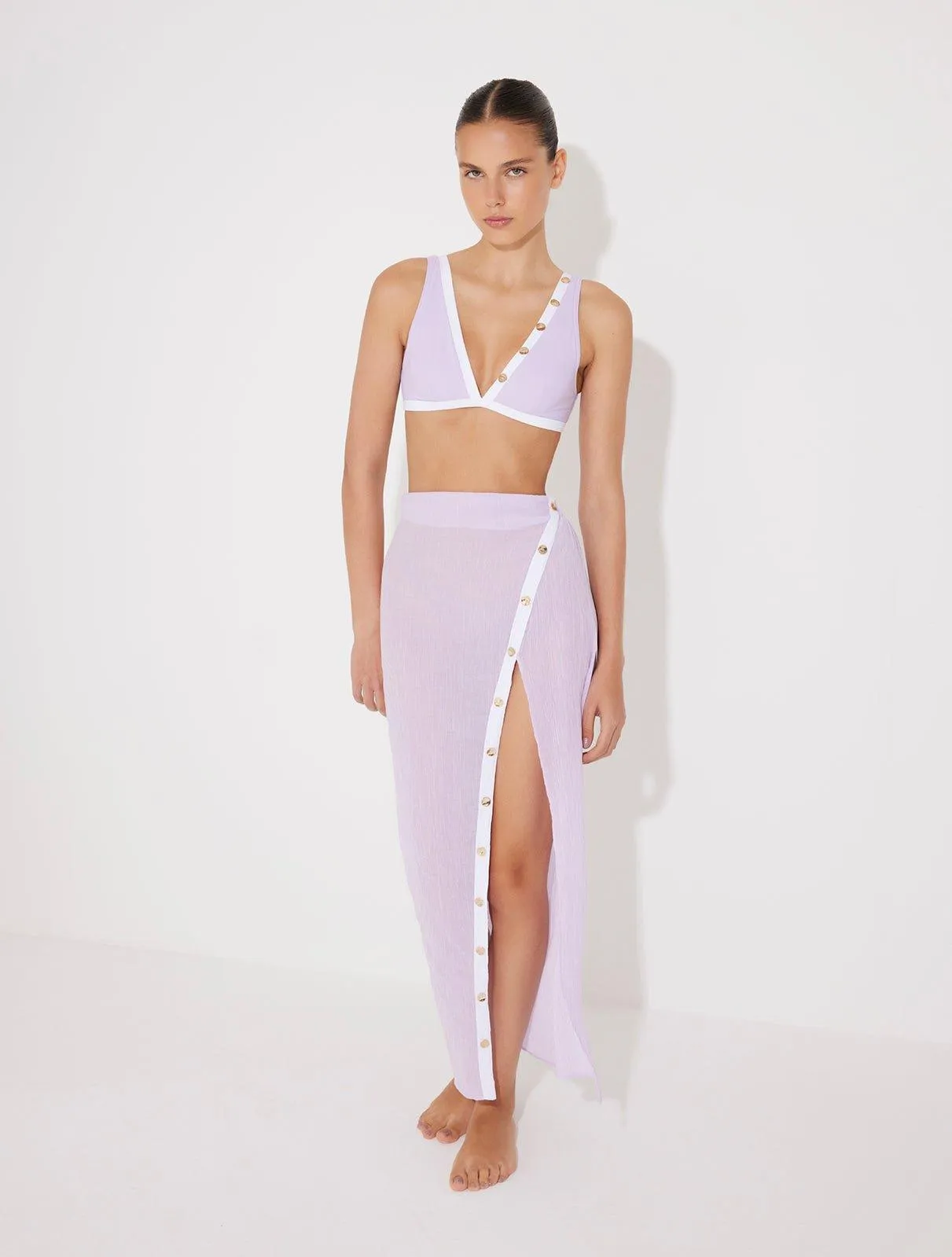 Pina Lilac/White Skirt