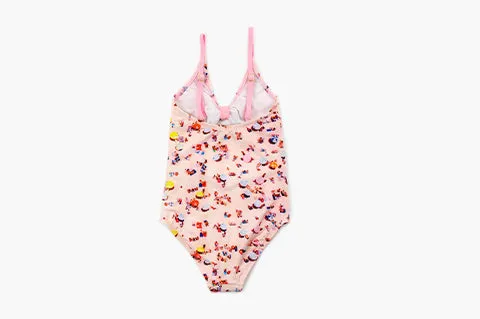 Pink Beach Cutout Swim