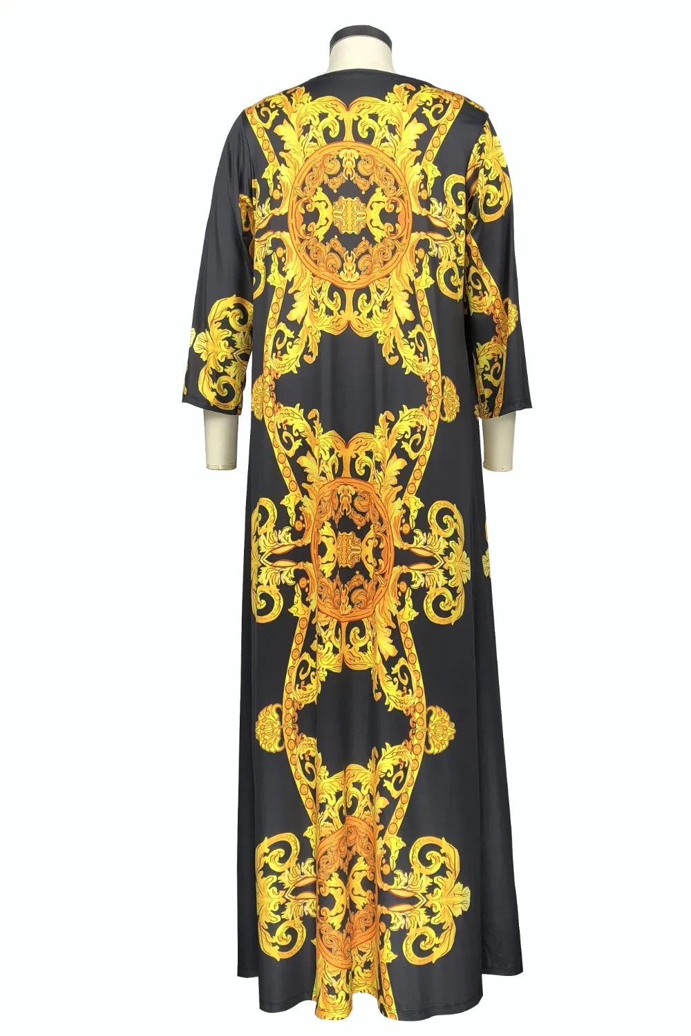 Printed Plunge One-Piece Swimsuit Plunge Neckline Low V Bikini and Cover Up Swim Set