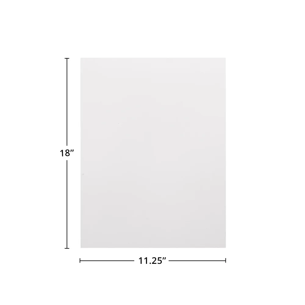 Pure White 12" x 18" Wall End Panel