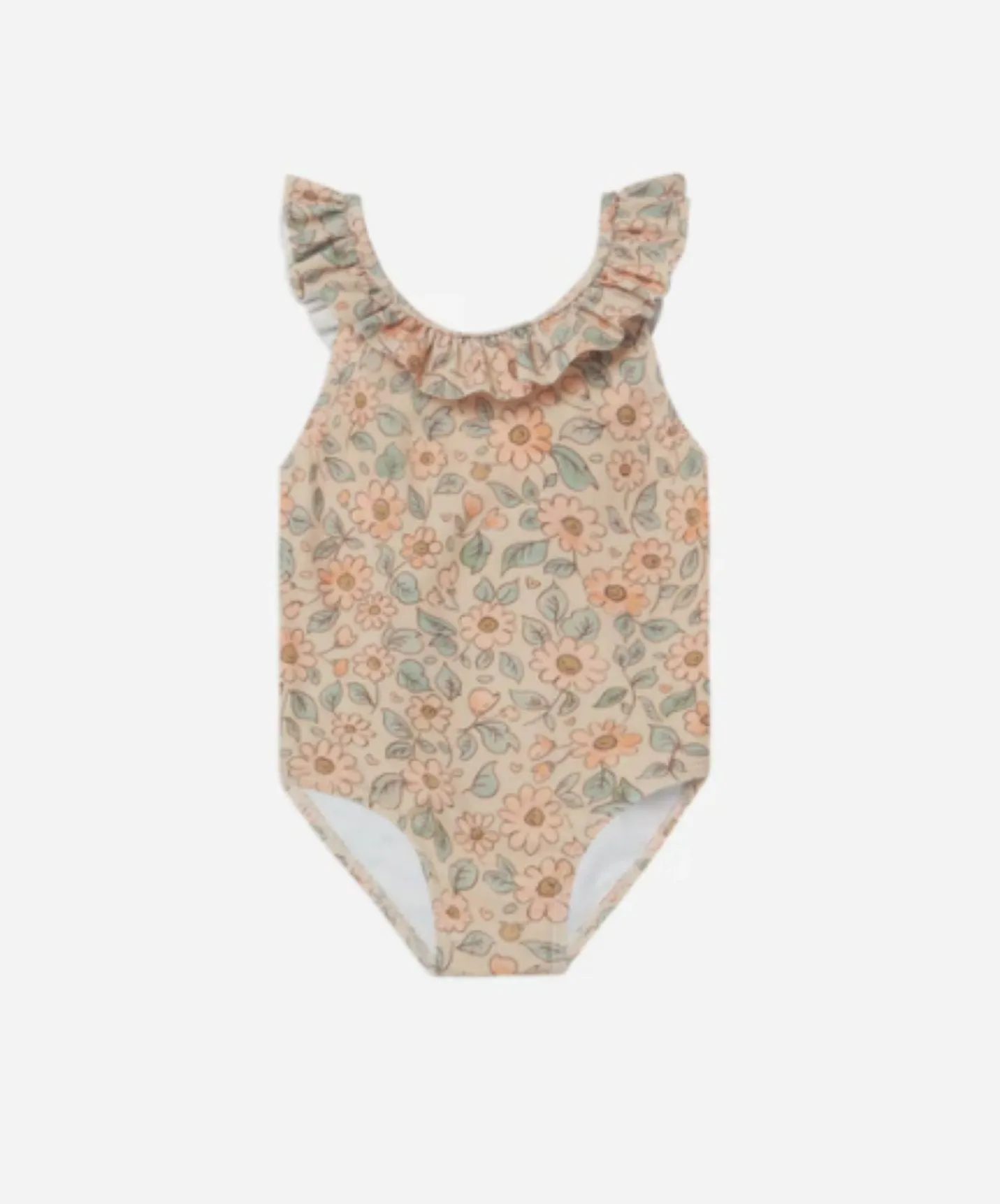 Rylee   Cru Swim Baby to Youth Girls Arielle Blush Floral One Piece Swimsuit