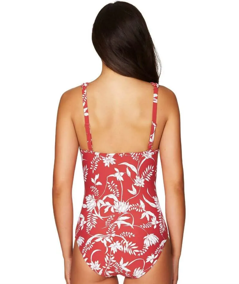 Sea Level Maui Spliced One Piece Swimsuit - Paprika