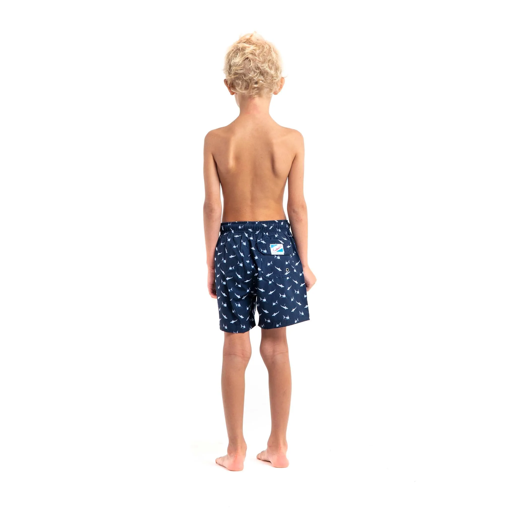 Sharks - Kids Swim Trunks