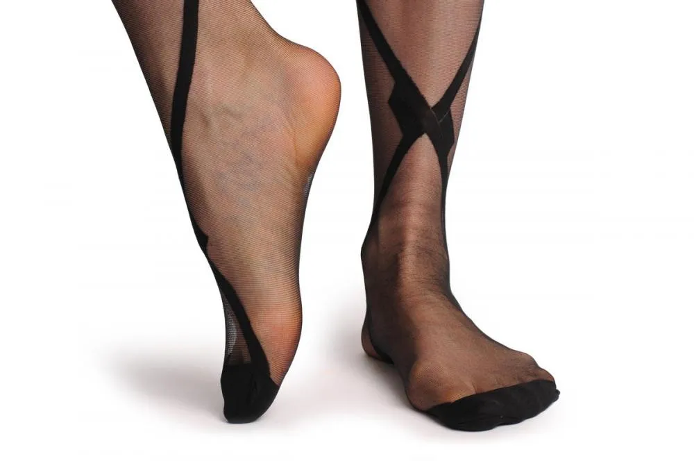 Sheer Criss Cross Stripes