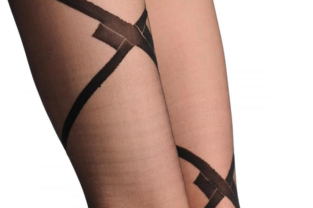 Sheer Criss Cross Stripes