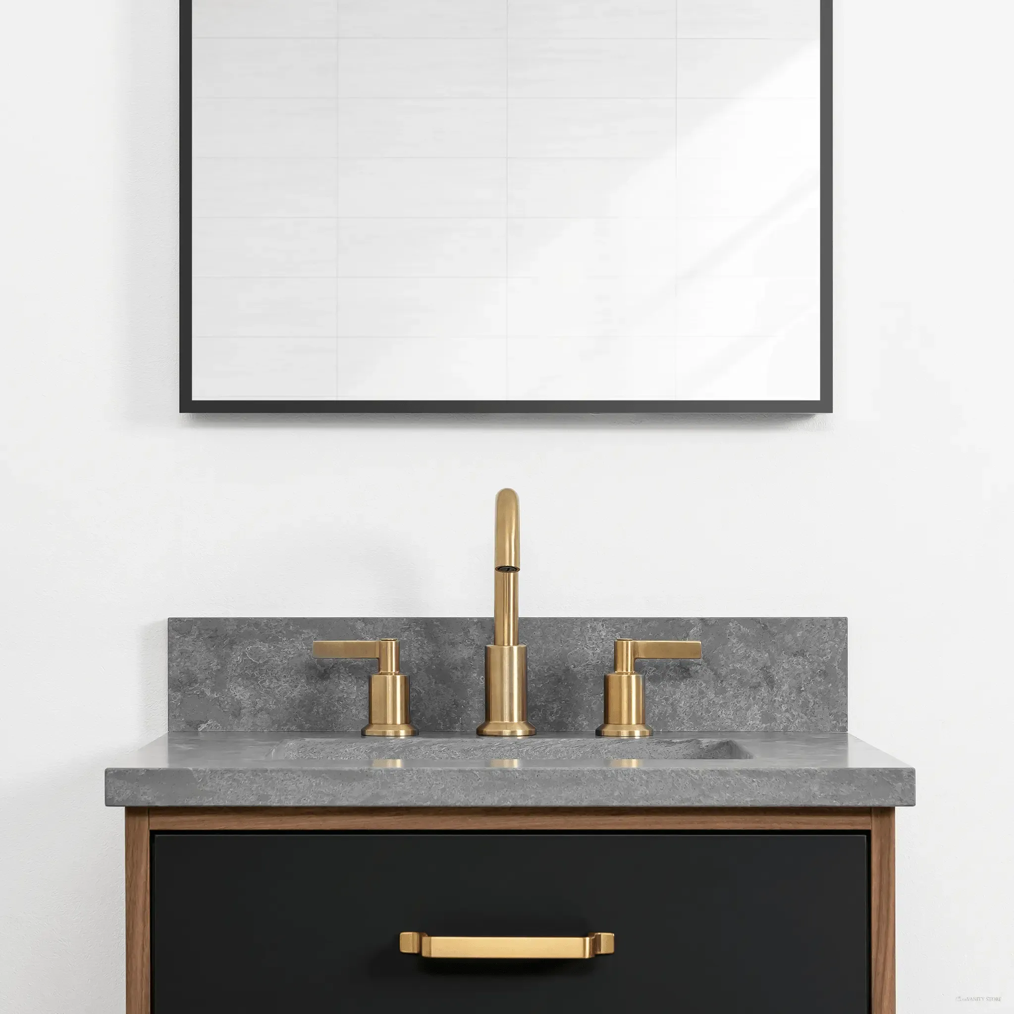 Sidney 24" Matte Black Bathroom Vanity
