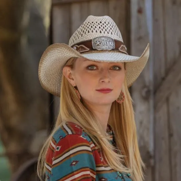 Stampede Western Straw Cowboy Hat - The Texas