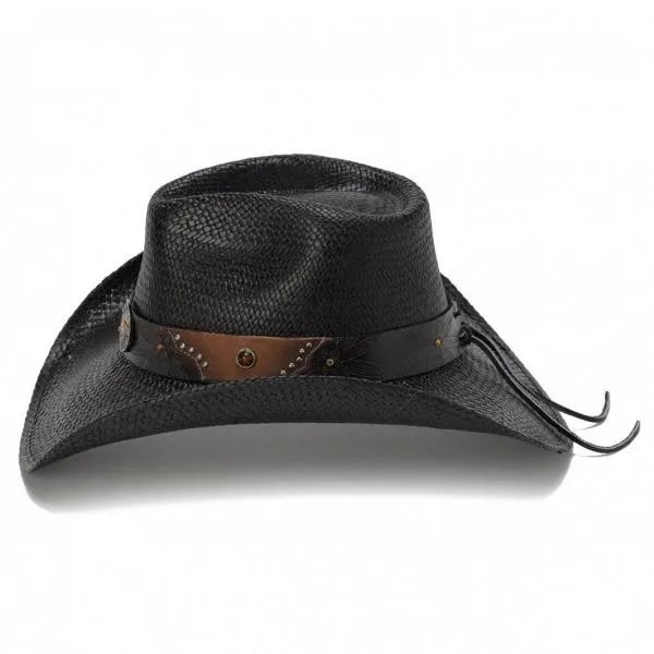 Stampede Western Straw Hat- The Black Mamba