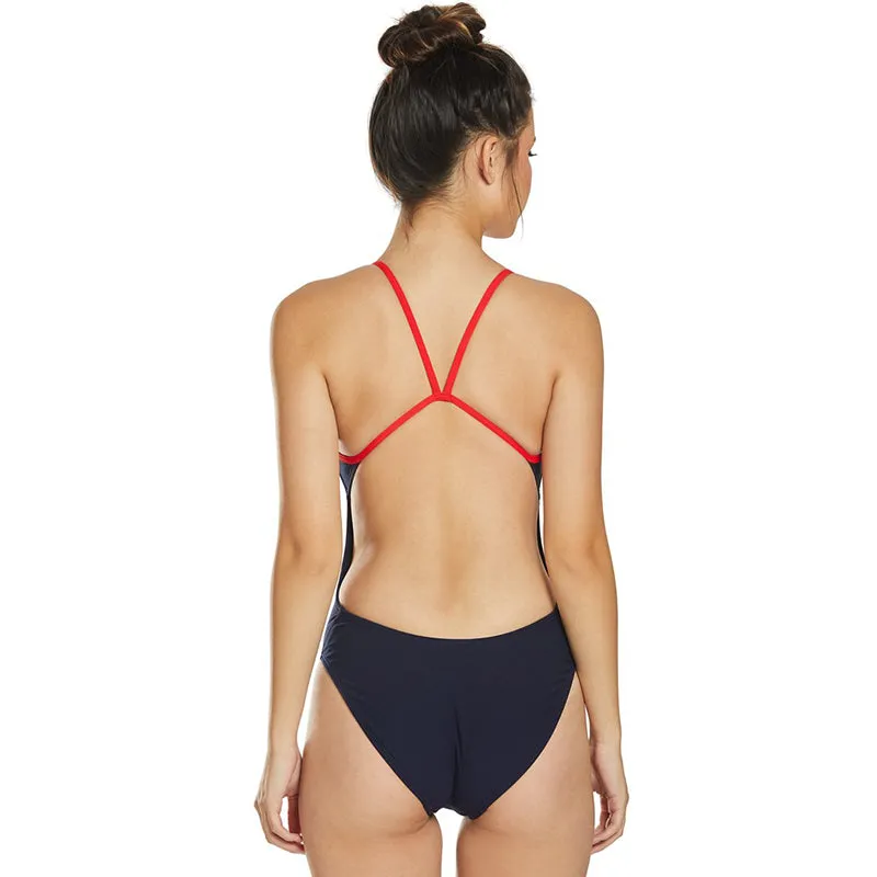 TYR - Americana Cutoutfit Ladies Swimsuit - Red/White/Blue
