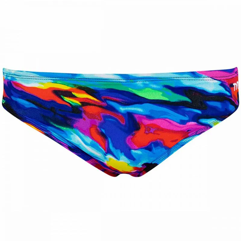 TYR - Men's Synthesis Racer Brief - Blue/Multi