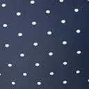 Unique Vintage Plus Size 1950s Style Navy & White Pin Dot Marlene Crop Swim Top