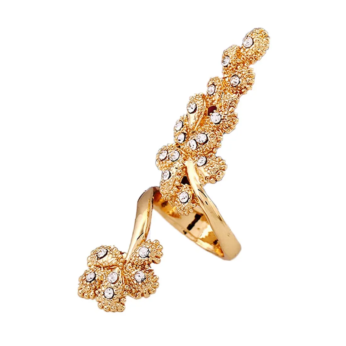 Yellow Chimes Finger Fashion Gold Ring for Women & Girls