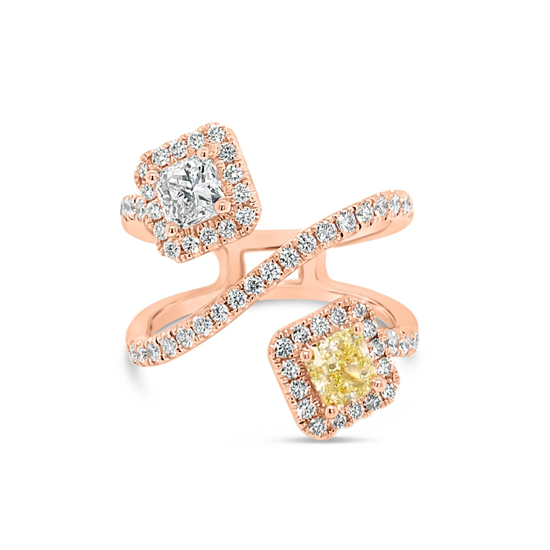 Yellow Diamond Wrap Ring