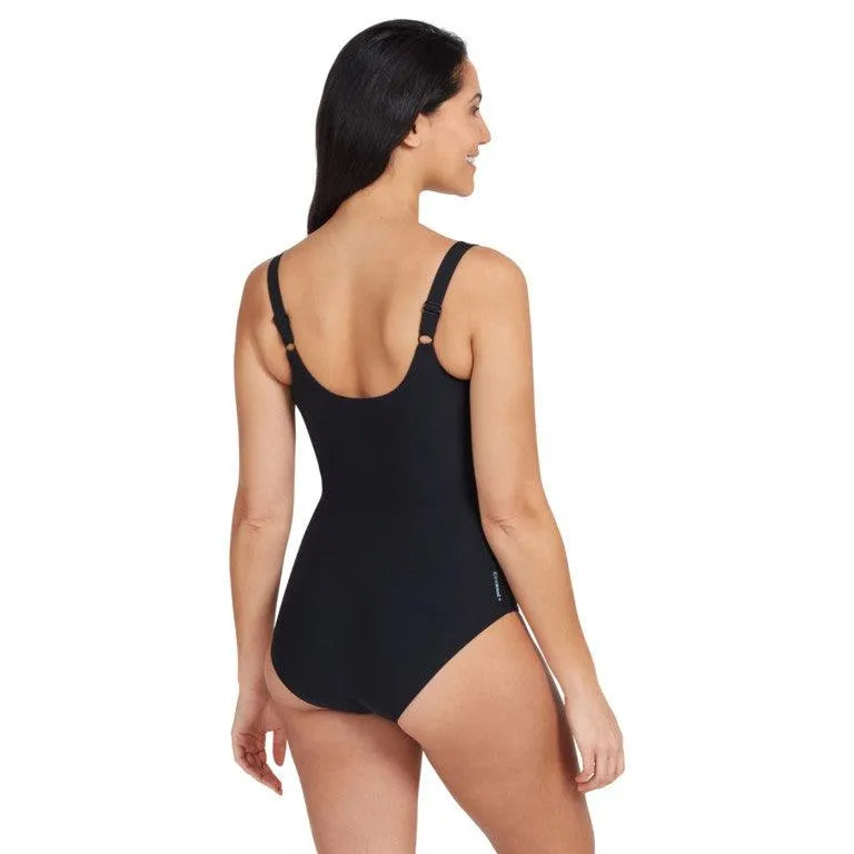 Zoggs Ocean Smoke Adjustable Scoopback One Piece